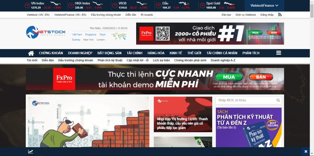  báo đầu tư chứng khoán online