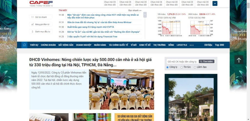 báo đầu tư chứng khoán online